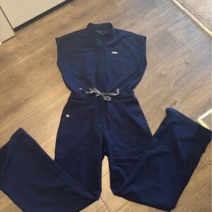 FIGS. Navy Blue Women's Jumpsuit /wide leg